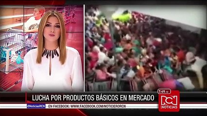 Por conseguir alimentos, se volvió a presentar caos en un supermercado de Venezuela