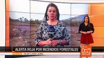 Aunque controlado, persiste el incendio forestal en Ráquira (Boyacá)