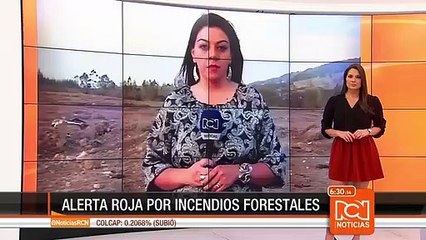 Aunque controlado, persiste el incendio forestal en Ráquira (Boyacá)