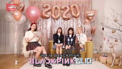 K-POP・アジア Blackpink 2020 Welcoming Collection BLACK PINK's 2020 Welcoming Collection Photocard Black Red Version