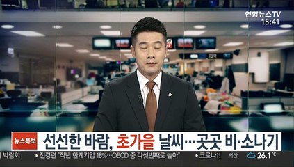 [날씨] 선선한 바람, 초가을 날씨…곳곳 비·소나기