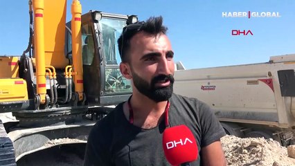 Yol çalışmasında Urartular dönemine ait 2 kaya mezarı bulundu