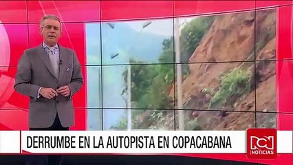Derrumbes en vía Medellín- Bogotá interrumpen el tránsito