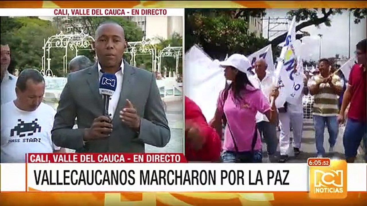 En Cali se realizó una marcha para exigir paz e...