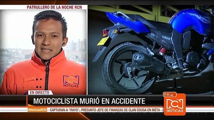 Densa niebla causó la muerte de un motociclista en Bogotá