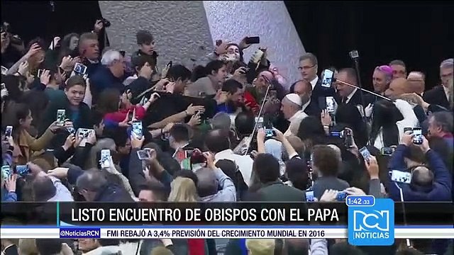 Obispos colombianos viajaron al Vaticano para reunirse con el papa Francisco