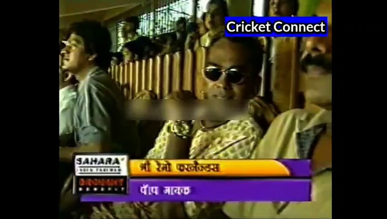 Indian Film Stars And Indian Cricketers Playing Friendly Match 2001