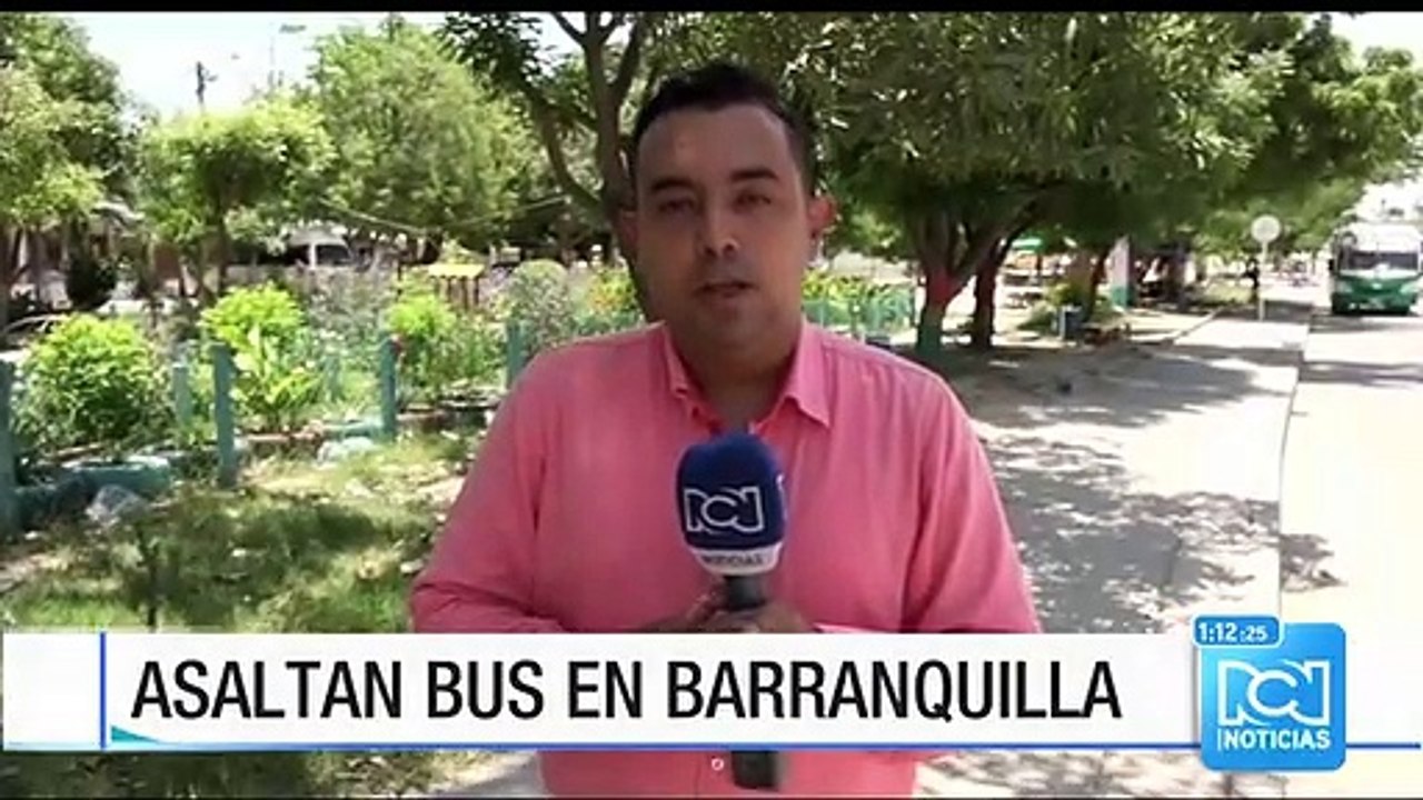 Conductor de un bus en Barranquilla resultó herido durante un asalto al vehículo