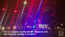 Two L.A. County sheriff’s deputies shot, critically wounded in Compton