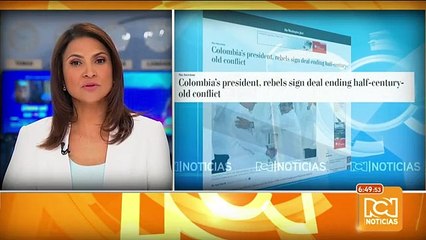 Firma de acuerdo de paz fue portada en medios del mundo