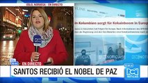 Así registró la prensa internacional la entrega del Nobel de Paz a Santos