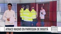 Atraco masivo en parroquia del norte de Bogotá