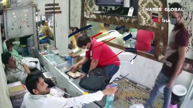 Ülke bu görüntüleri konuşuyor! Koronavirüs tedbirlerine uygun soygun