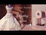 Woman Wears Wedding Dress She Makes Using Toilet Paper