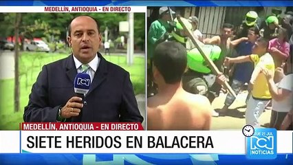 Pánico en Medellín por enfrentamiento entre delincuentes y Policía