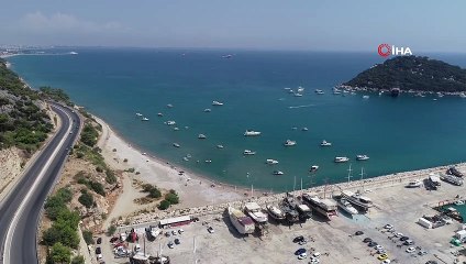 Oruç Reis,Antalya açıklarına demirledi