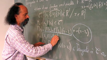 V8 Mathématiques de l'ingénieur : Tangente à une courbe de l’espace