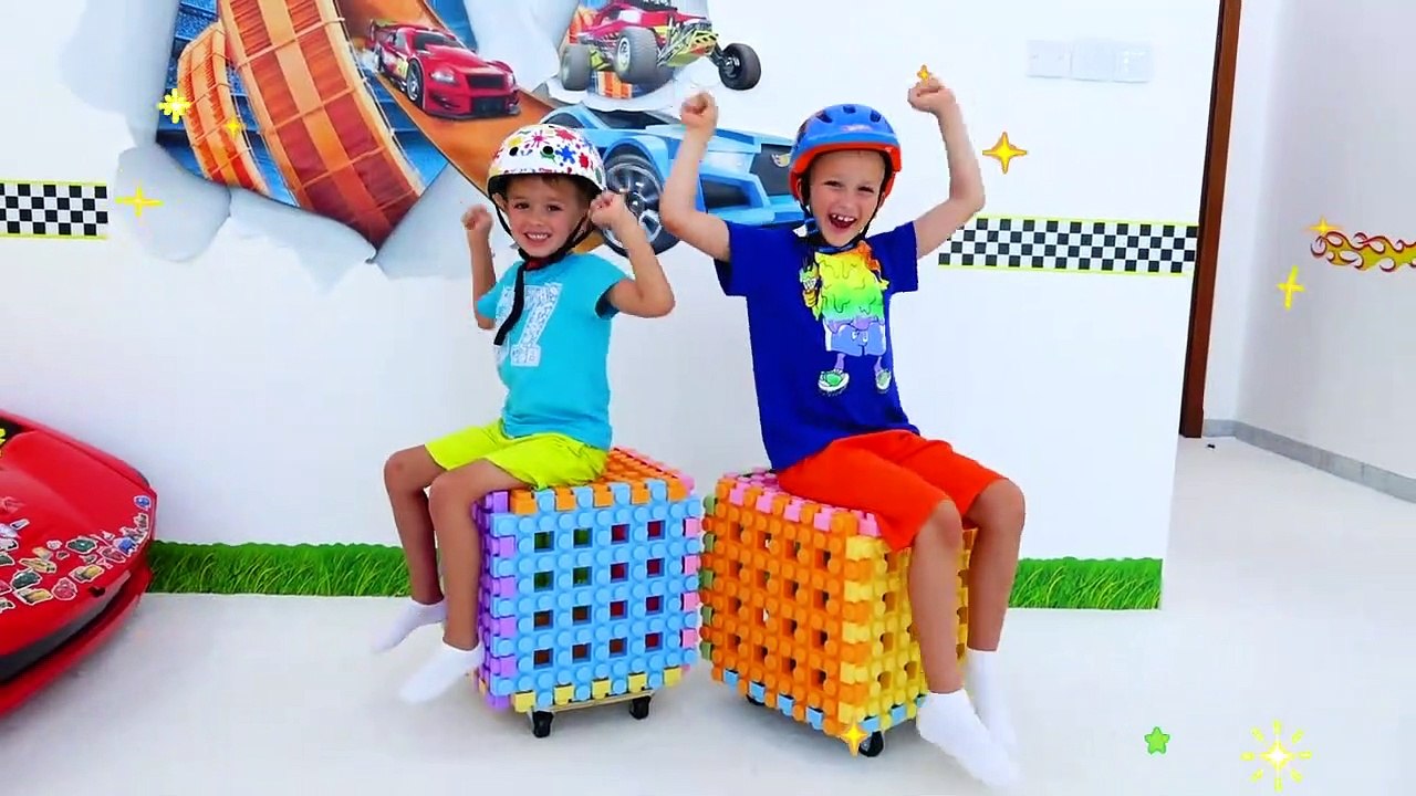Vlad and Niki playing with Toy Blocks - video Dailymotion