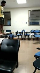 Guy Slips and Faceplants to the Floor While Attempting Front Flip
