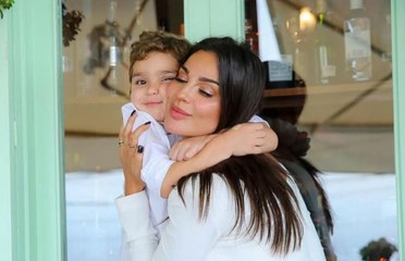 نادين نجيم تحتفل بعيد ميلاد ابنها بفيديو يضم صوره العفوية