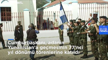 Yunan Cumhurbaşkanı Meis'i ziyaret etti: Ankara'yı 'provokatif eylemlerle' suçladı