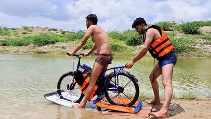 Running Bike on Water - 100% Working Trick Binod