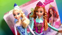 Frozen Mermaid Ariel Flower Showers Bath Time Color Changing Dolls!! Disney Anna Elsa Color Change