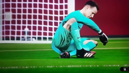 Aaron Ramsey Header Goal (Juventus FC - FC Barcelona PES 2020)