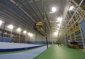 Girl Displays Smooth Skills While Aerial Pole Dancing