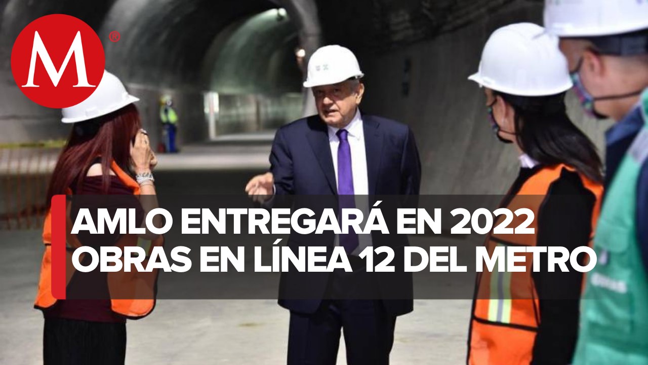 AMLO, Sheinbaum y Sansores supervisan ampliación de la Línea 12 del Metro