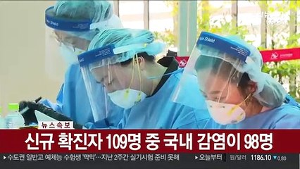 [속보] 코로나19 어제 109명 확진…0시 기준 총 2만2,285명