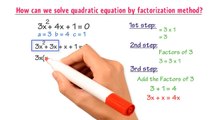 How to solve quadratic equation by factoring _ Quadratic Equation _ Easy steps _