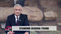 Standing Stone Buddha found on Bukhansan Mountain, Gyeonggi-do Province