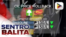 #SentroBalita | Malakihang oil price rollback, ipinatupad