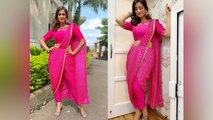 Shweta Tiwari ने Stylish Pink Saree में ढाया कहर, Social Media पर हुईं VIRAL | Boldsky