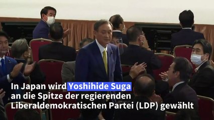 Yoshihide Suga wird neuer Regierungschef Japans