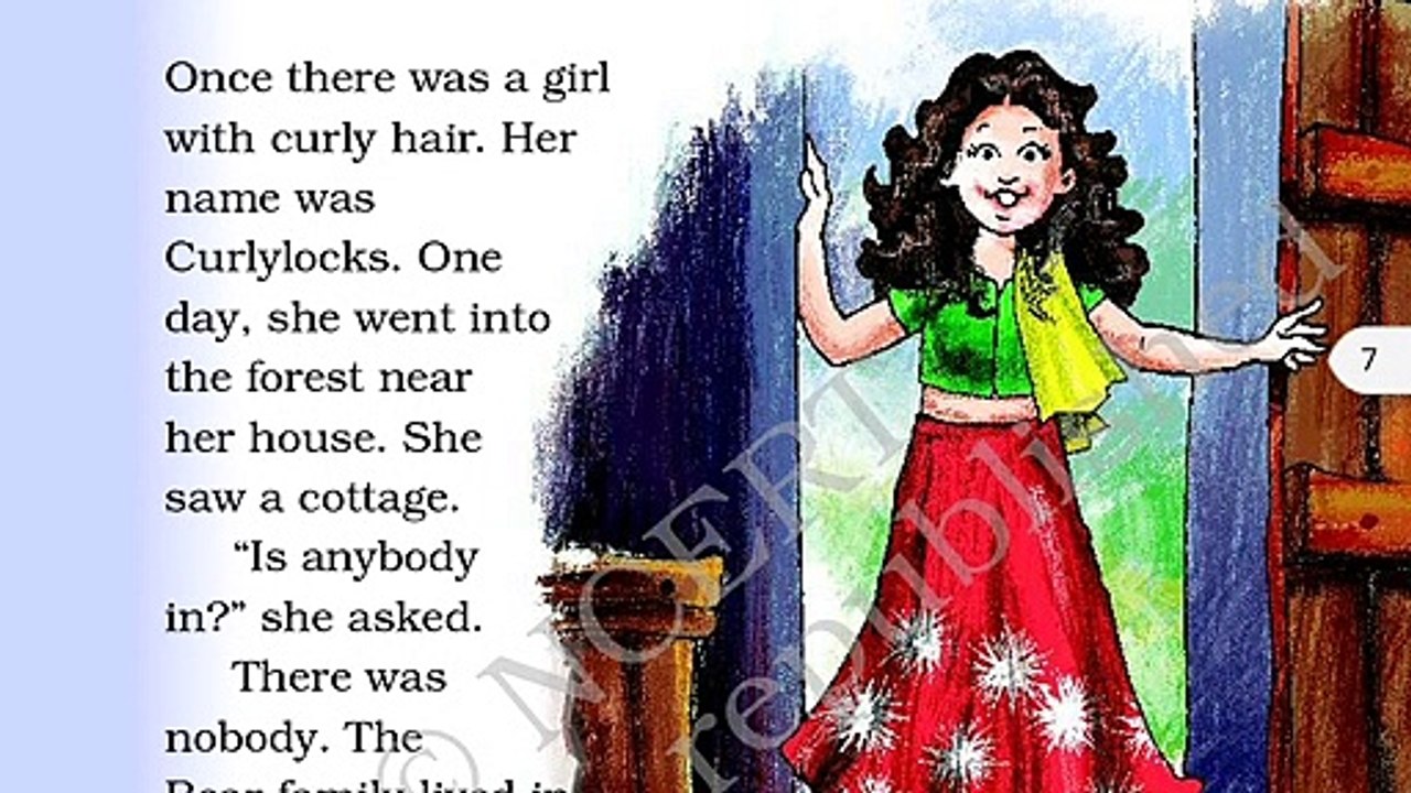 Curly locks and the three bears ncert english class 2nd full explanation हिंदी में_1