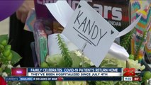 Family celebrates COVID-19 loved ones return home