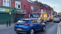 Nine people rescued after Hartlepool flat fire