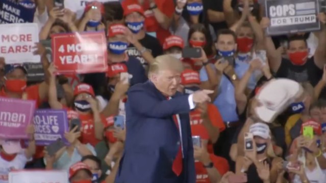 Trump celebra un mitin a puerta cerrada violando las normas para frenar la pandemia