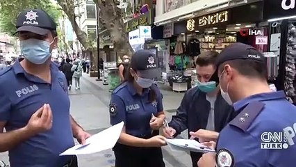 Son dakika... Maske takmayan vatandaştan polise tepki: "Senin ismini öğreneceğim ben" | Video