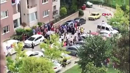 Arnavıtköy'de site içinde davullu zurnalı düğüne polis müdahalesi