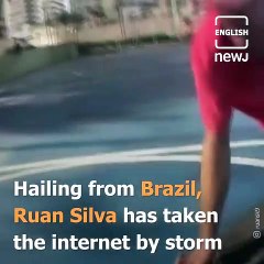 Skating away to glory.