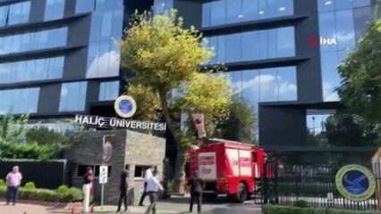 Beyoğlu Sütlüce'de özel bir üniversitenin yanında bulunan restoranda yangın çıktı