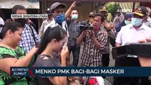 Menko PMK Bagi-Bagi Masker