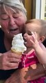 Diving Face First Into First Ice Cream Cone