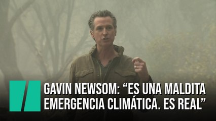 El gobernador de California alerta: "Es una maldita emergencia climática"