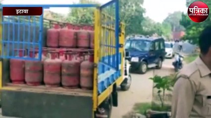 पुलिस ने 180 अवैध गैस सिलेंडर बरामद किया