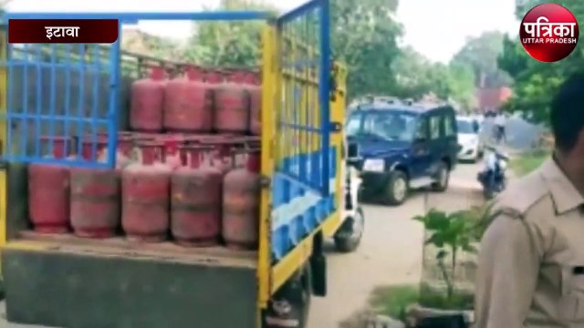 पुलिस ने 180 अवैध गैस सिलेंडर बरामद किया