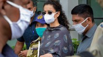 Kangna leaves Mumbai, attacks on Shiv Sena continues